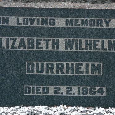 DURRHEIM Elizabeth Wilhelmina -1964