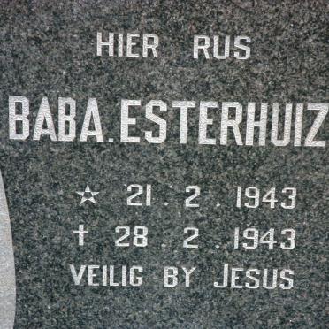 ESTERHUIZEN Baba 1943-1943