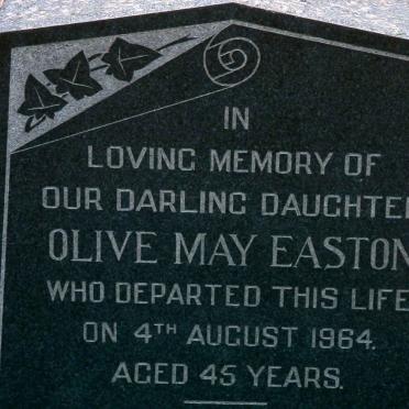 EASTON Olive May -1964