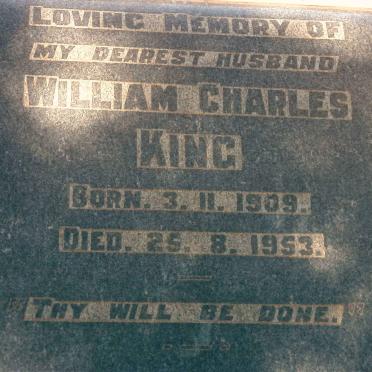 KING William Charles 1909-1953