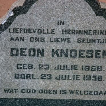 KNOESEN Deon 1958-1958