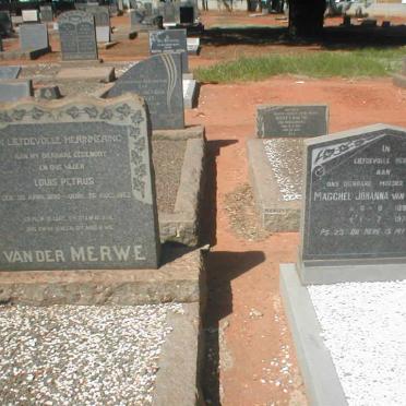 MERWE Louis Petrus, van der 1890-1952 :: VAN DER MERWE Magchel Johanna 1893-1976