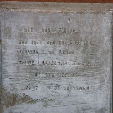 MERWE Johanna, v.d. -1952