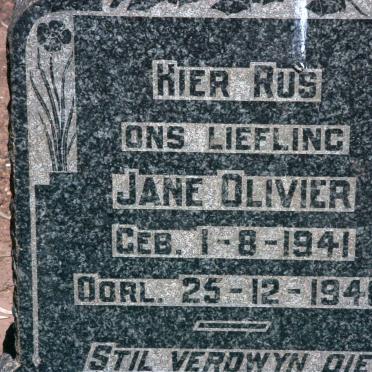 OLIVIER Jane 1941-1948