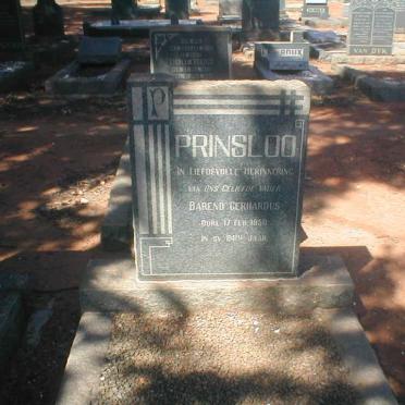 PRINSLOO Barend Gerhardus 1866-1950
