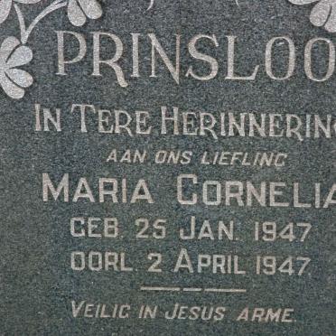 PRINSLOO Maria Cornelia 1947-1947