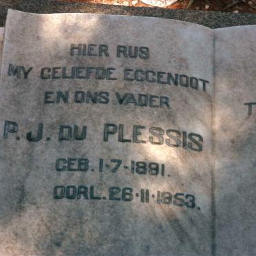 PLESSIS P.J., du 1891-1953