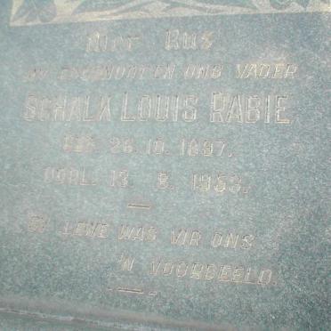 RABIE Schalk Louis 1897-1953