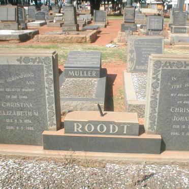 ROODT Christiaan Johannes 1890-1957 &amp; Christina Elizabeth M. 1894-1969