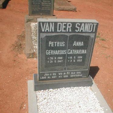 SANDT Petrus Gerhardus, van der 1908-1947 &amp; Anna Catharina 1906-1952