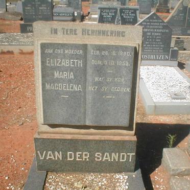 SANDT Elizabeth Maria Magdalena, van der 1880-1953