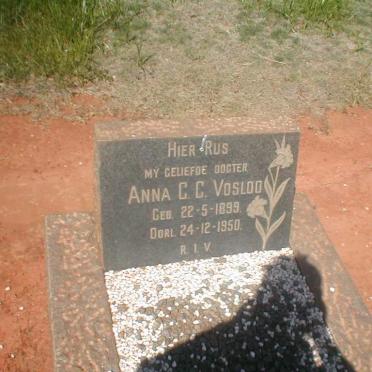 VOSLOO Anna C.C. 1899-1950