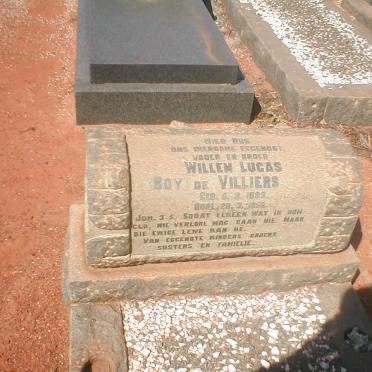 VILLIERS Willem Lucas Boy, de 1899-1956