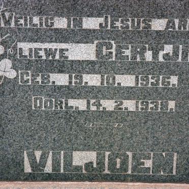 VILJOEN Gertjie 1936-1938