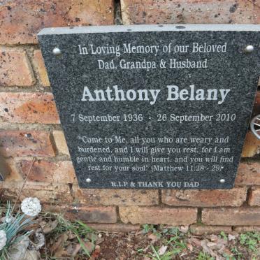 BELANY Anthony 1936-2010