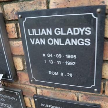 ONLANGS Lilian Gladys, van 1905-1992