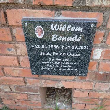 BENADE Willem 1956-2021