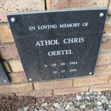 OERTEL Athol Chris 1964-2001