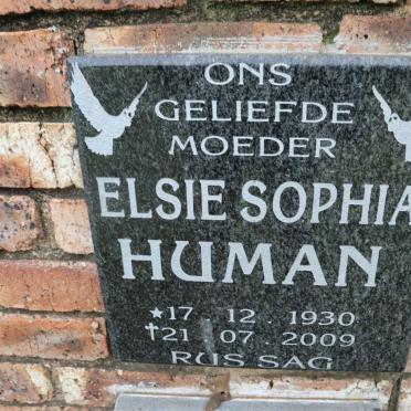 HUMAN Elsie Sophia 1930-2009