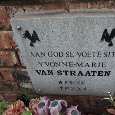 STRAATEN Yvonne Marie, van 1966-2009