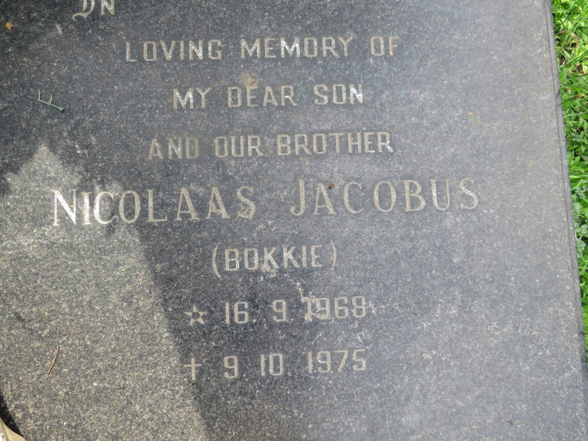 ? Nicolaas Jacobus 1968-1975