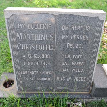 ? Marthinus Christoffel 1903-1974 &amp; Maria Magdalena 1903-1979