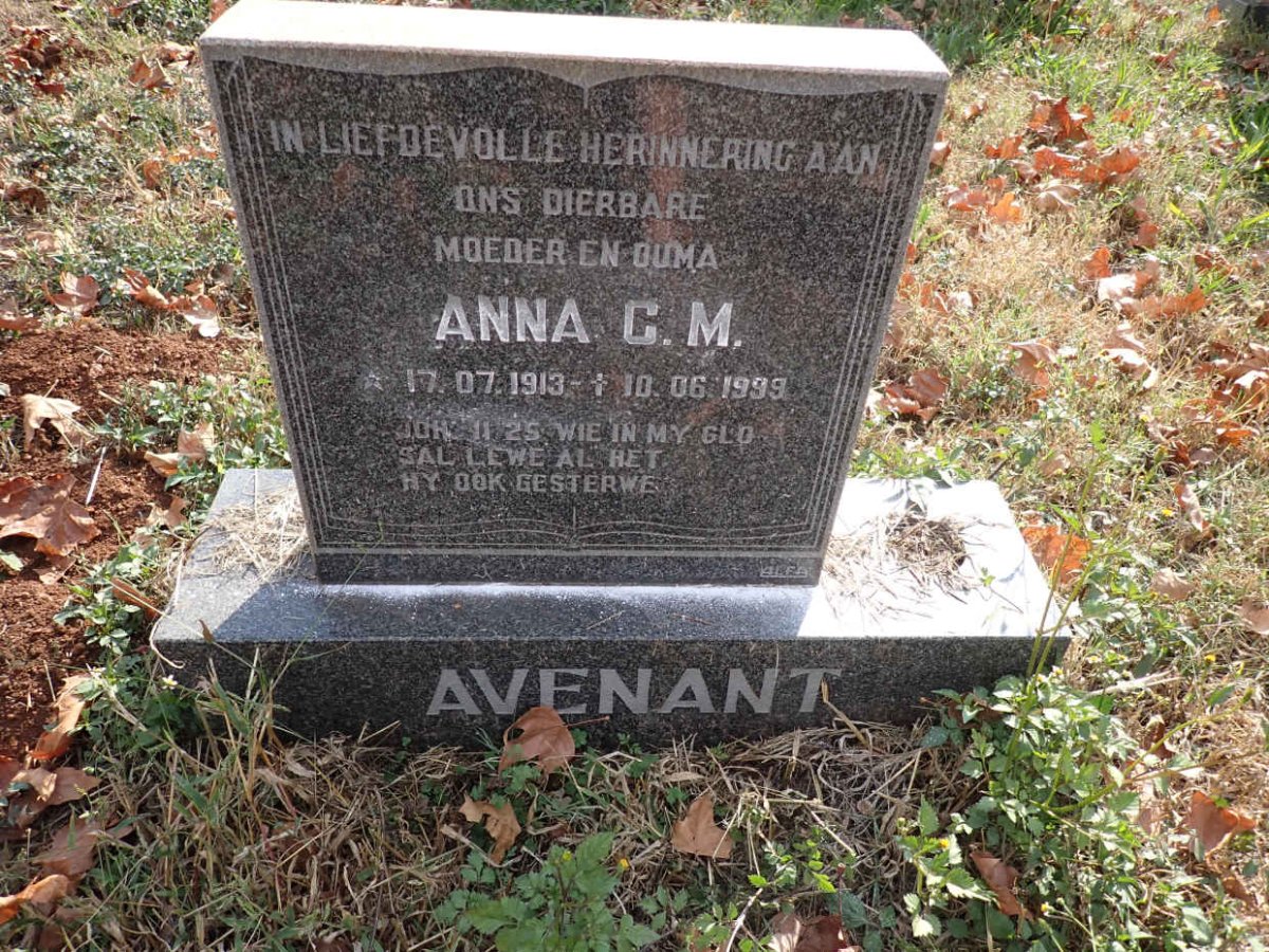 AVENANT Anna C.M. 1913-1999