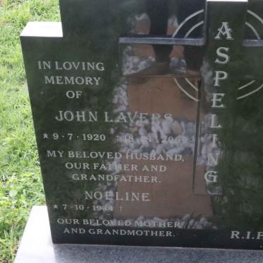 ASPELING John Lavers 1920-2009 &amp; Noeline 1934-
