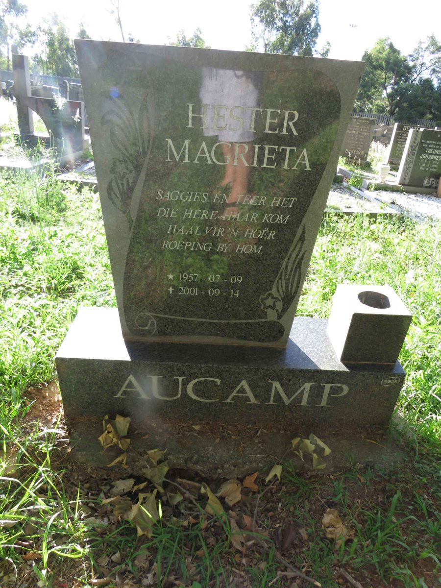 AUCAMP Hester Magrieta 1957-2001