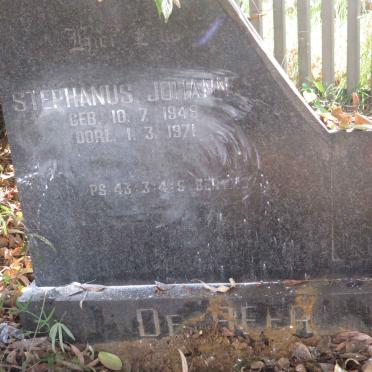 BEER Stephanus Johannes, de 1949-1971