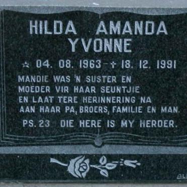 BELLING Hilda Amanda Yvonne 1963-1991