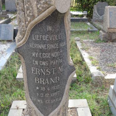 BRAND Ernst M. 1932-1967
