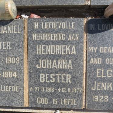 BESTER Hendrieka Johanna 1916-1977