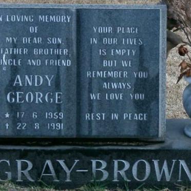 BROWNE Andy George, GRAY 1959-1991