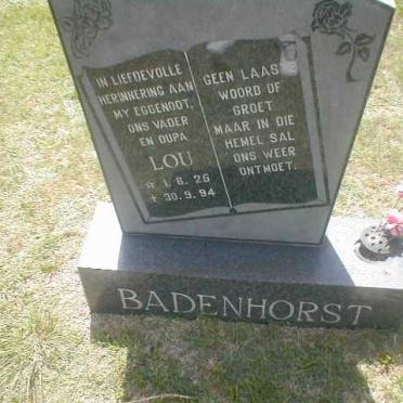 BADENHORST Lou 1925-1994
