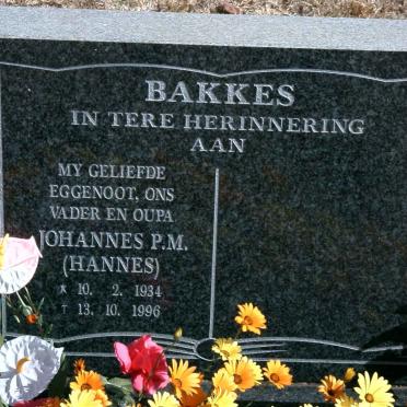 BAKKES Johannes P.M. 1934-1996