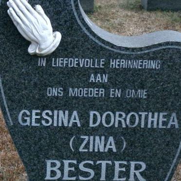 BESTER Gesina Dorothea 1925-1991