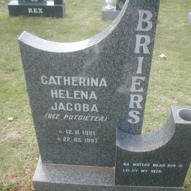 BRIERS Catherina Helena Jacoba nee POTGIETER 1921-1997