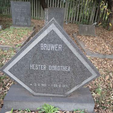 BRUWER Hester Dorothea 1901-1971