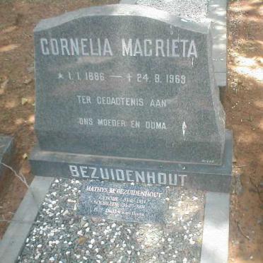 BEZUIDENHOUT Cornelia Magrietha 1886-1969 :: BEZUIDENHOUT Matthys 1914-2004
