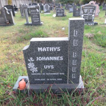 BEER Mathys Johannes Uys, de 1946-2005