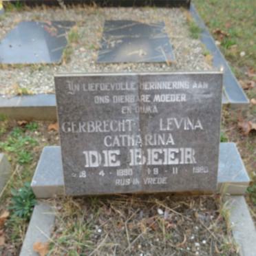 BEER Gerbrecht Levina Catharina, de 1890-1980