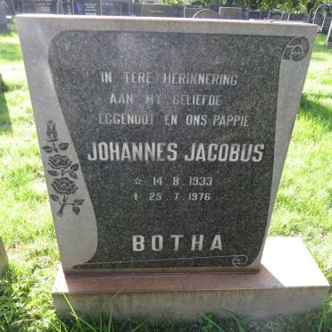 BOTHA Johannes Jacobus 1933-1976