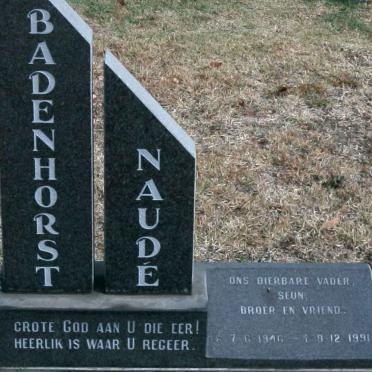 BADENHORST Naude 1946-1991