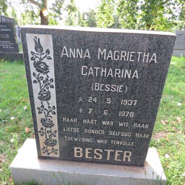 BESTER Anna Magrietha Catharina 1937-1978