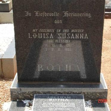 BOTHA Abraham 1916-1998 &amp; Louisa Susanna DU PLESSIS 1917-1966