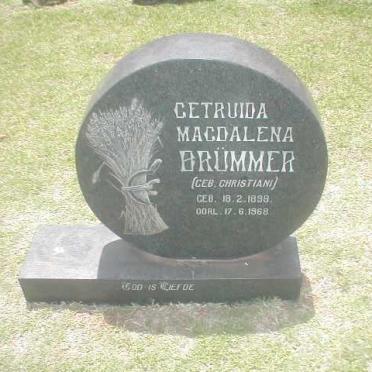 BRÜMMER Gertruida Magdalena nee CHRISTIANI 1898-1968