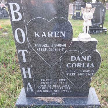 BOTHA Karen 1970-2005 :: BOTHA Dane Corlia 1998-2006