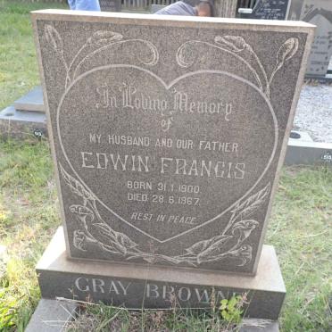 BROWNE Edwin Francis, GRAY-  1900-1967