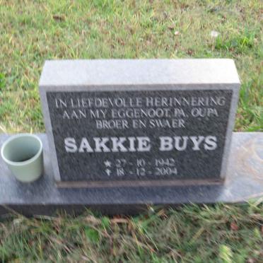 BUYS Sakkie 1942-2004